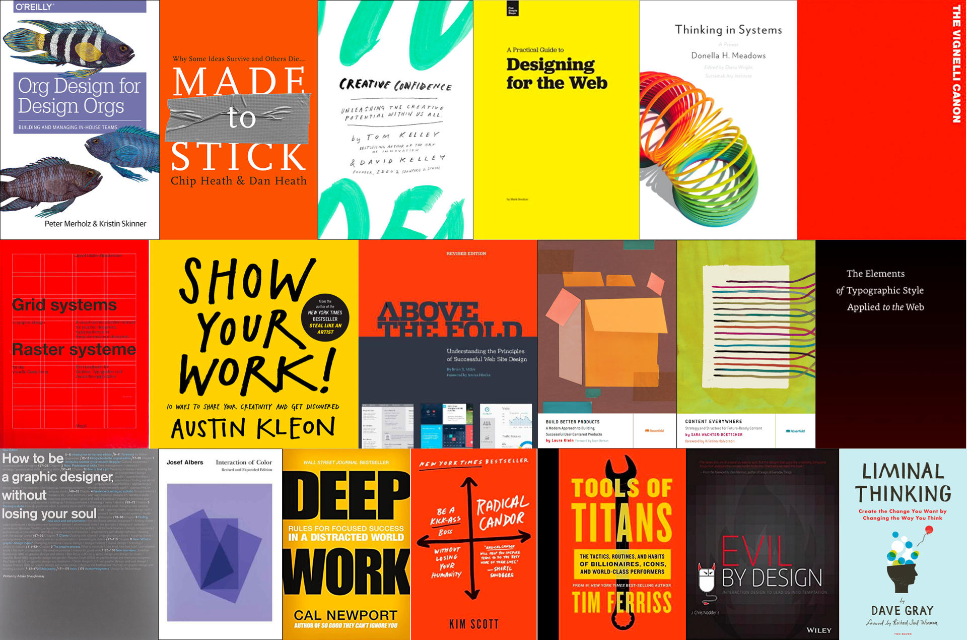 A collage of book covers for the top books recently added to the Monster List that are listed below