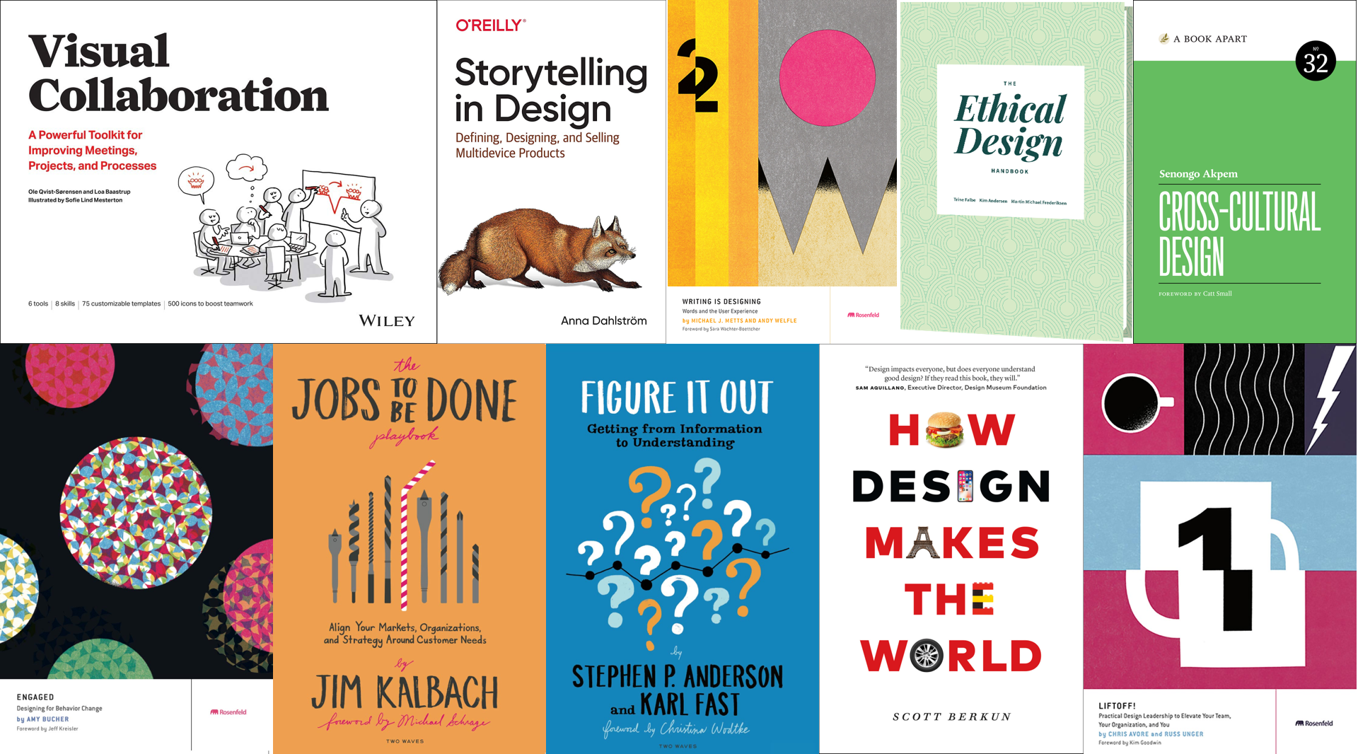 A collage of book covers for the newly released books listed below