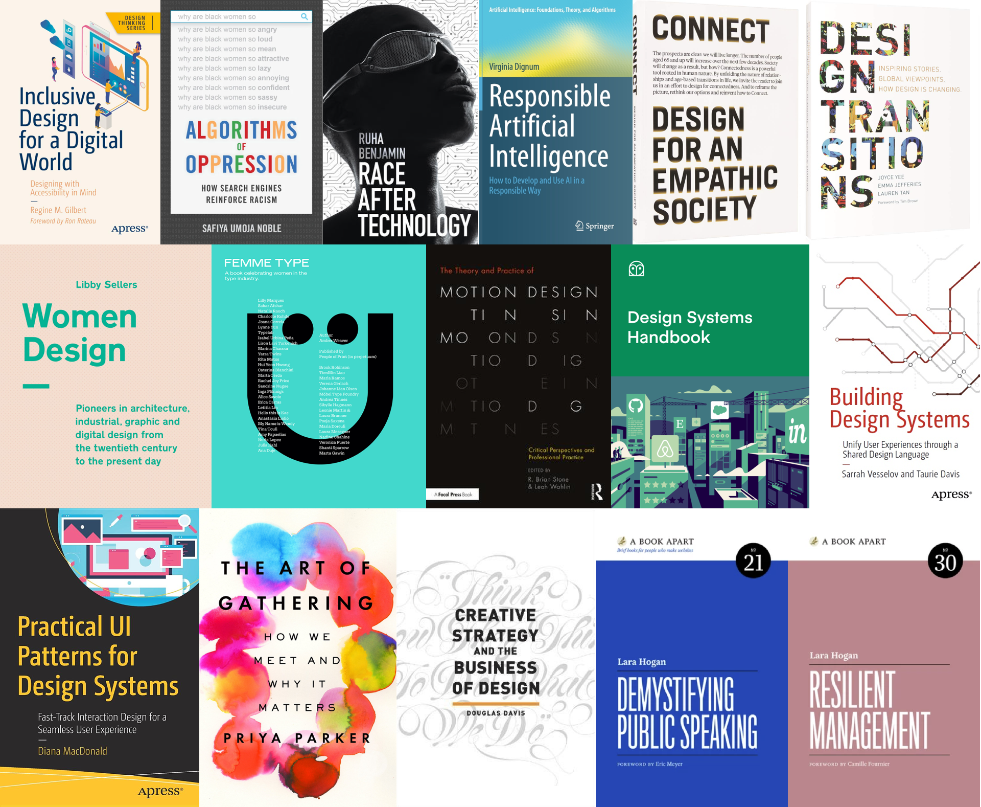 A collage of book covers for the recently added books listed below